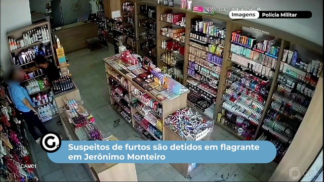 Suspeitos de furtos são detidos em flagrante em Jerônimo Monteir
