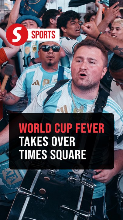Fans swarm Times Square as France, Argentina and Algeria gear up for Tuesday showdowns