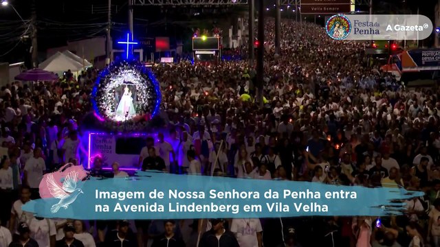 Imagem de Nossa Senhora da Penha entra na Avenida Lindenberg em Vila Velha