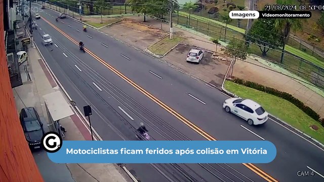 Motociclistas ficam feridos após colisão em Vitória