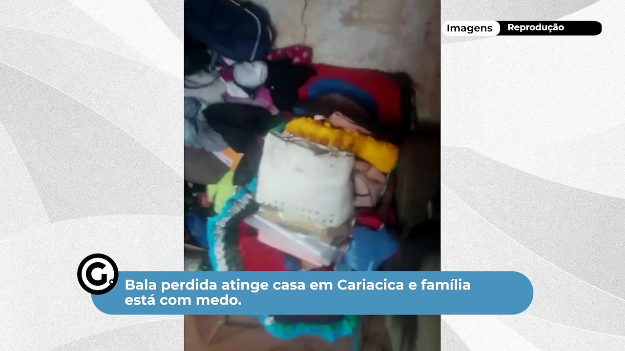 Bala perdida atinge casa em Cariacica e família está com medo.