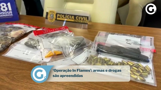 'Operação In Flames': armas e drogas são apreendidas