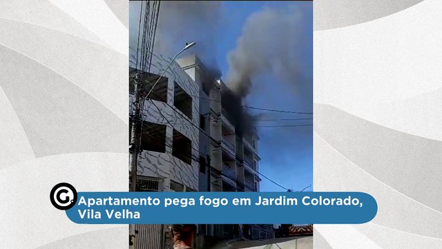 Apartamento pega fogo em Jardim Colorado, Vila Velha