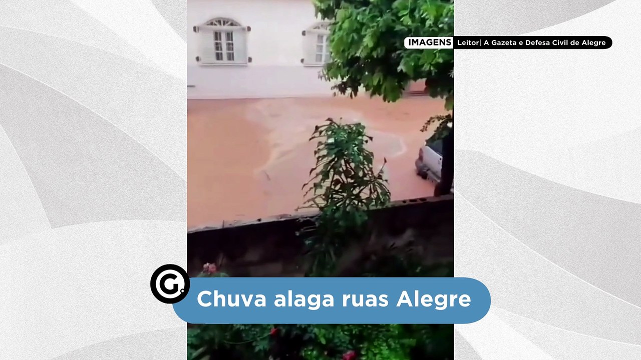 Chuva alaga ruas Alegre