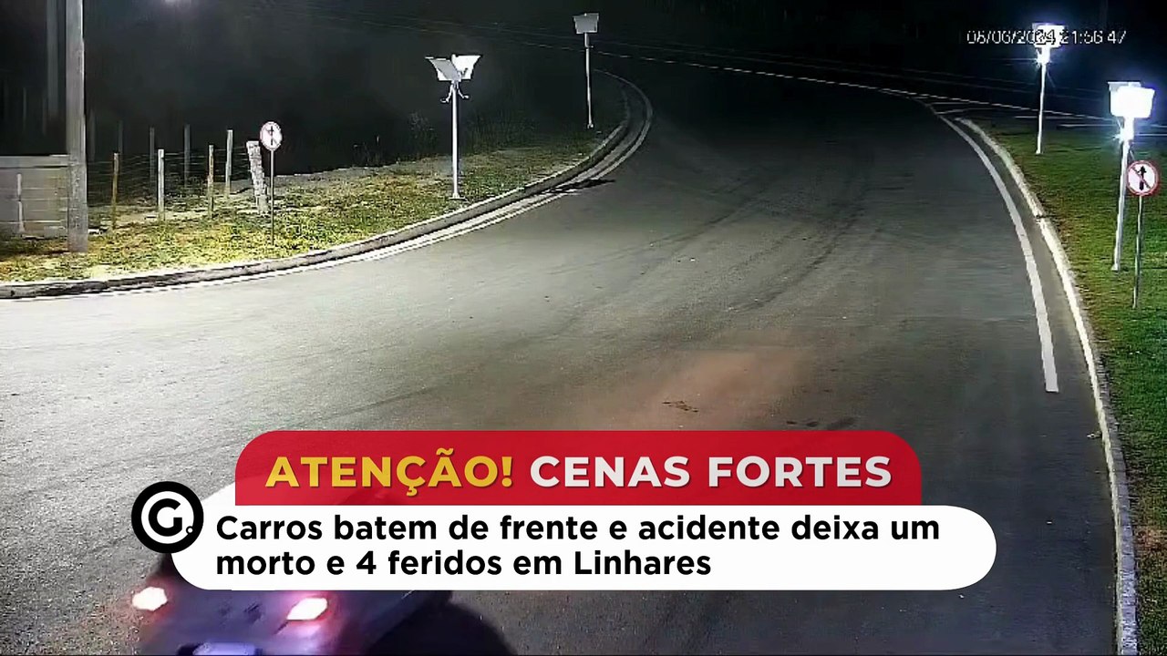 Carros batem de frente e acidente deixa um morto e 4 feridos em Linhares