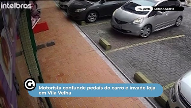 Motorista confunde pedais do carro e invade loja em Vila Velha