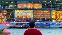 Hidden cafe: Best views of cruise & Iconsiam at evening