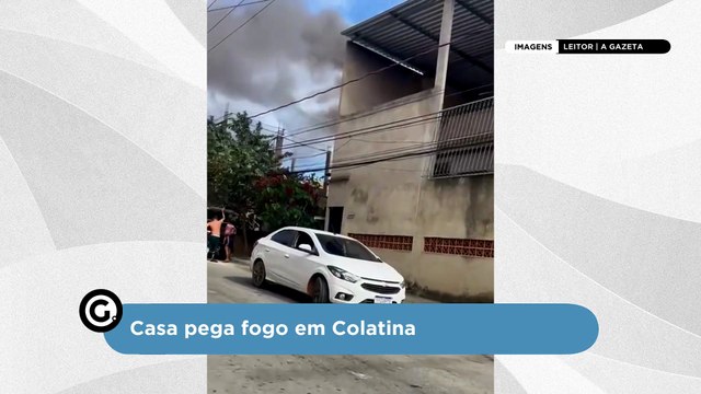 Casa pega fogo em Colatina