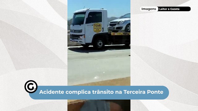 Acidente complica trânsito na Terceira Ponte