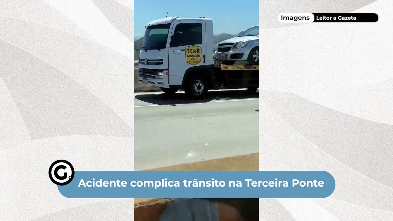 Acidente complica trânsito na Terceira Ponte