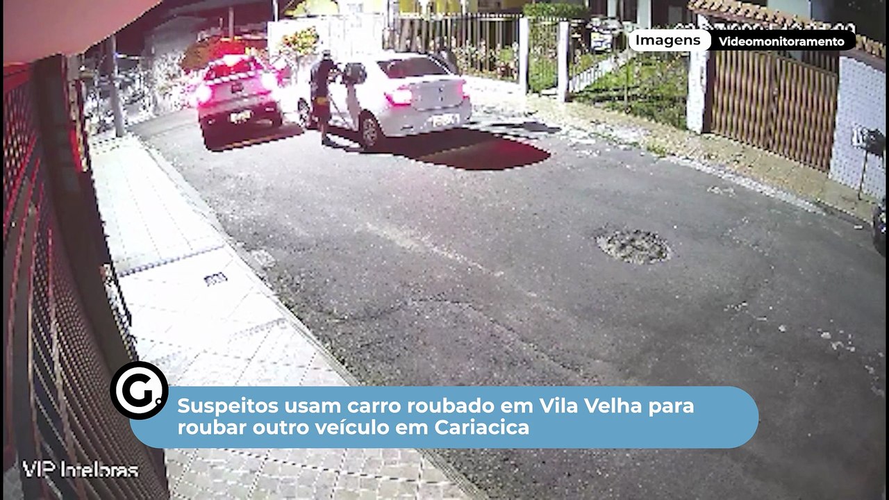 Suspeitos usam carro roubado em Vila Velha para roubar outro veículo em Cariacica