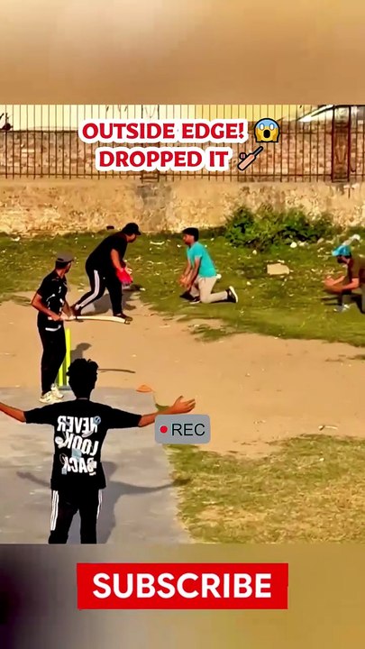 OUTSIDE EDGE! 😱 Easy Slip Catch DROPPED 🏏🔥 #Shorts