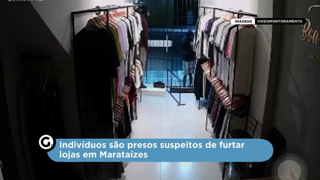Indivíduos são presos suspeitos de furtar lojas em Marataízes