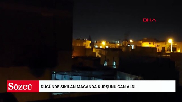 Düğünde sıkılan maganda kurşunu can aldı