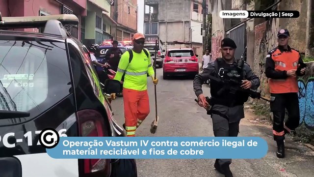 Operação Vastum IV contra comércio ilegal de material reciclável e fios de cobre