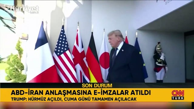 İran ile ABD arasında ateşkes anlaşması imzalandı