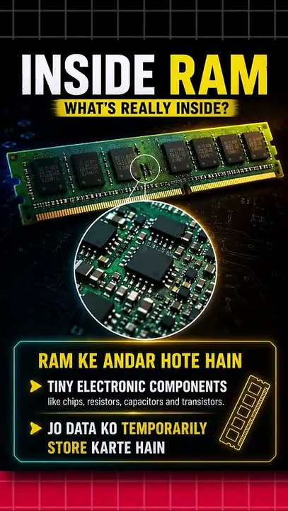 RAM के अंदर क्या होता है ?