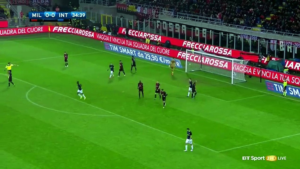 AC Milan 2-2 Inter Milan - Goals and Highlights (21/11/2016) | BT Sport 2 HD