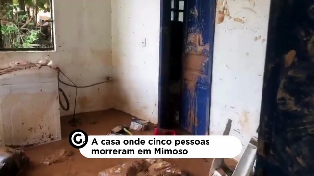 Repórter mostra a casa onde cinco pessoas morreram em Mimoso