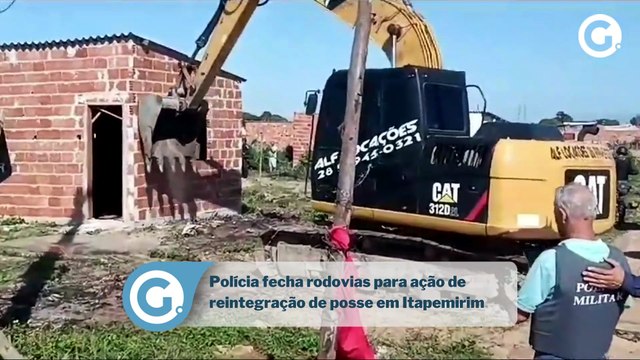 Polícia fecha rodovias para ação de reintegração de posse em Itapemirim