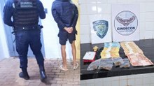 GM apreende dinheiro, celulares e maconha com rapaz abordado na Rua Pedro Ivo