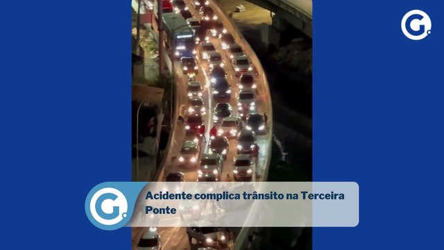 Acidente complica trânsito na Terceira Ponte