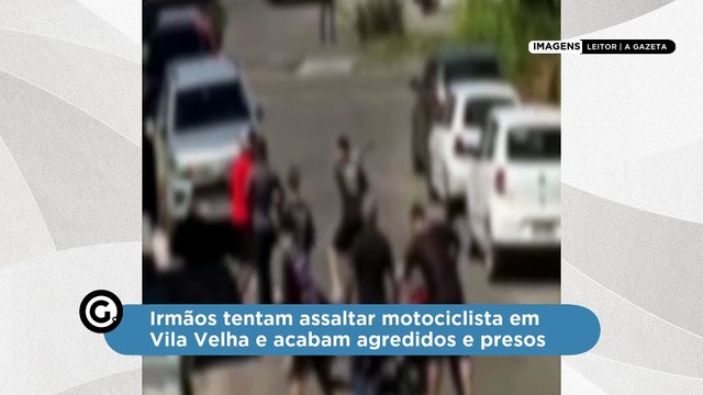 Irmãos tentam assaltar motociclista em Vila Velha e acabam agredidos e presos