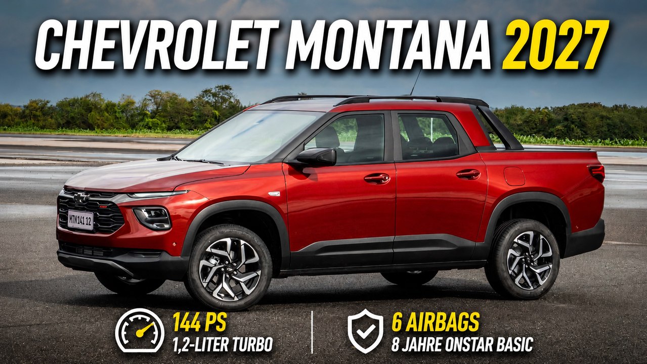 2027 Chevrolet Montana: SUV-Komfort trifft Pick-up-Qualitäten