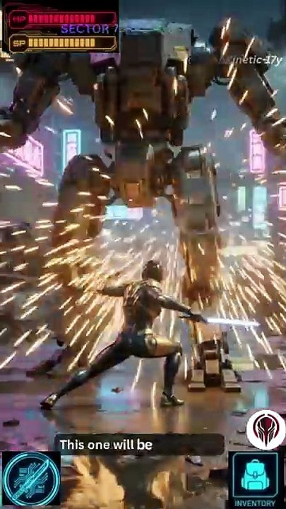 This fight is pure insanity 🤖⚔️  CYBERPUNK MECH VS HUMAN: UNREAL FINISH #cyberpunk #scifi #gaming