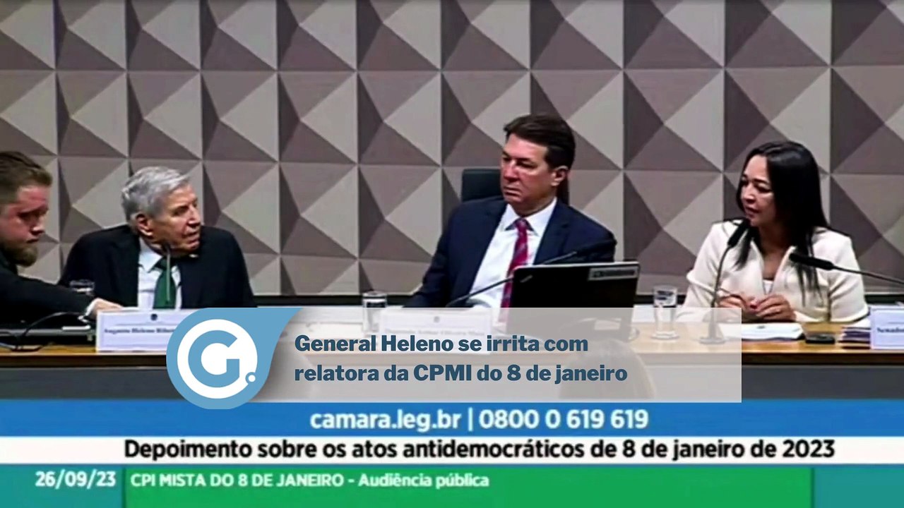 General Heleno se irrita com relatora da CPMI do 8 de janeiro