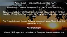 (Courseslibrary.com)Ashley Brock - Paid Ads Playbook 2026