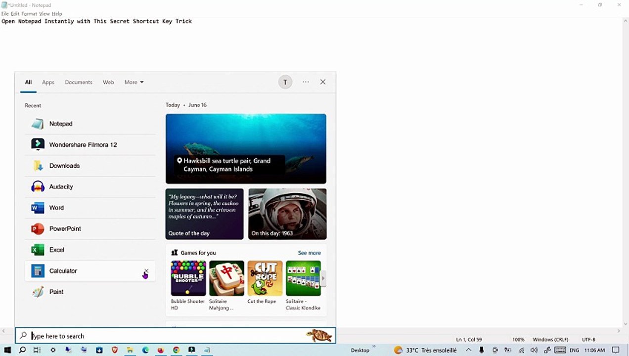 The Fastest Way to Open Notepad in Windows Using Your Keyboard