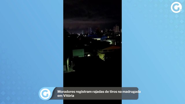 Moradores registram rajadas de tiros na madrugada em Vitória