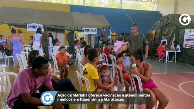 Ação da Marinha oferece vacinação e atendimentos médicos em Itapemirim e Marataízes