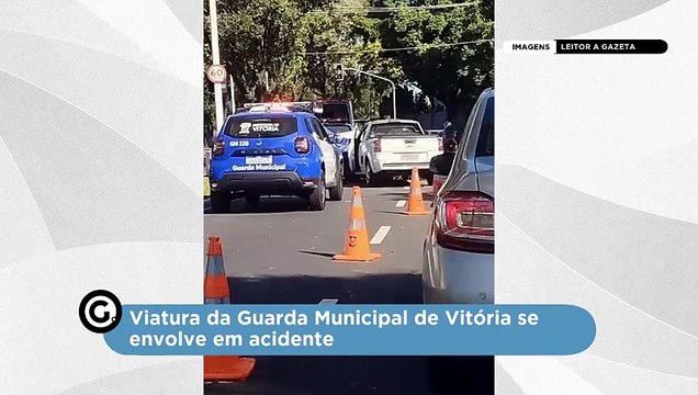 Viatura da Guarda Municipal de Vitória se envolve em acidente