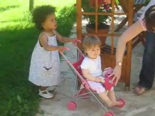 Les cousines en poussette - 21 juin 2008