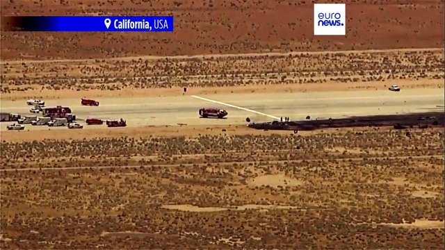 Mueren 8 en accidente de un bombardero B-52 de la Fuerza Aérea de EEUU en California