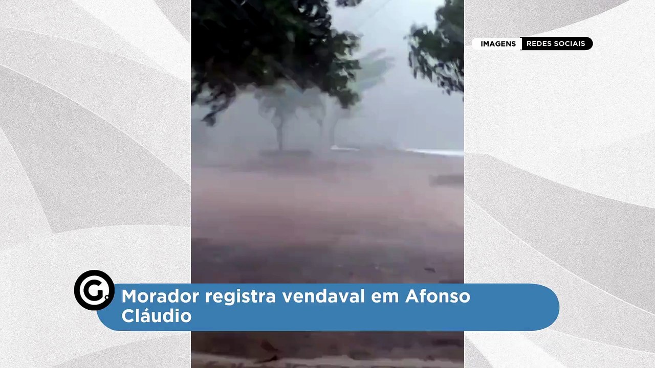 Morador registra vendaval em Afonso Cláudio
