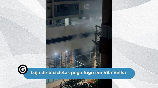 Loja de bicicletas pega fogo em Vila Velha