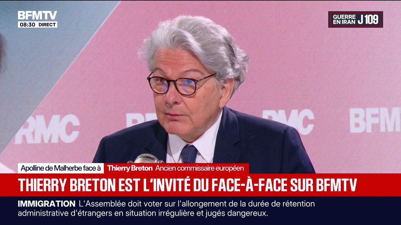 Accord Iran/États-Unis: "On voit enfin le bout du tunnel et il faut s'en réjouir", estime Thierry Breton