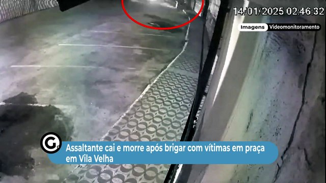 Assaltante cai e morre após brigar com vítimas em praça em Vila Velha