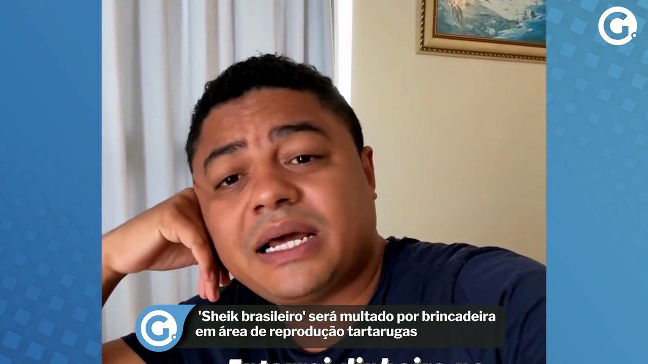 'Sheik brasileiro' será multado por brincadeira em área de reprodução tartarugas