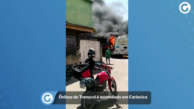 Ônibus do Transcol é incendiado em Cariacica