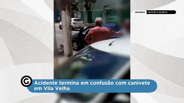Acidente termina em confusão com canivete em Vila Velha