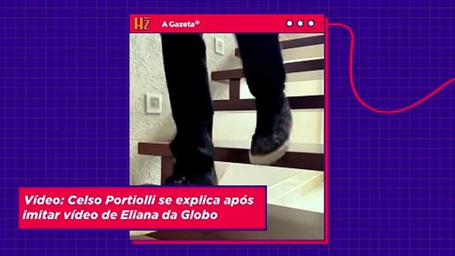 Vídeo: Celso Portiolli se explica após imitar vídeo de Eliana da Globo