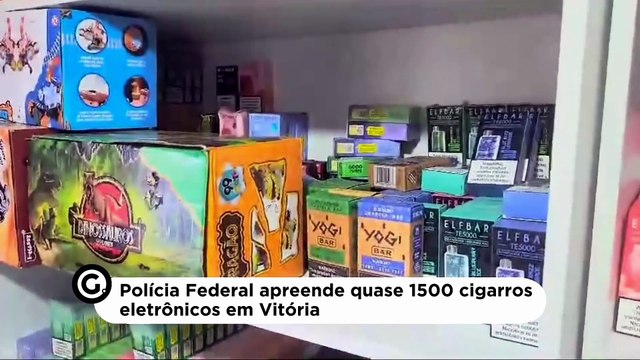 Polícia Federal apreende quase 1500 cigarros eletrônicos em Vitória