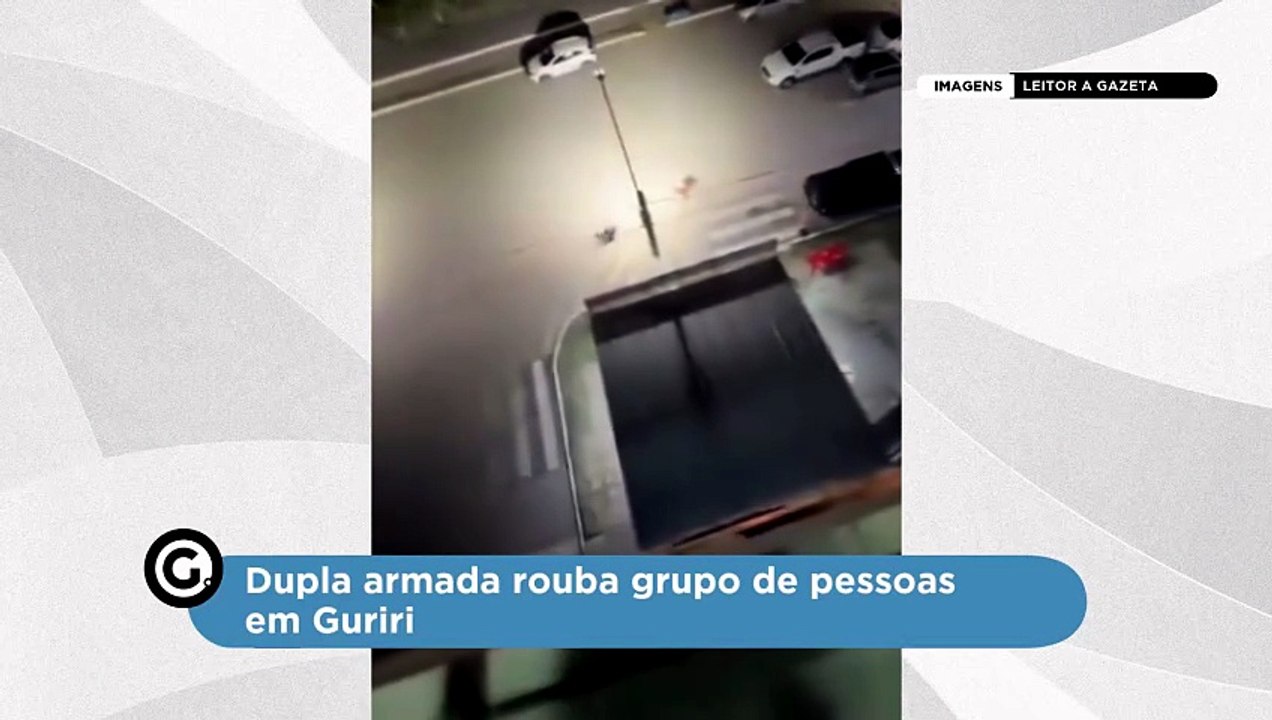Dupla armada rouba grupo de pessoas em Guriri
