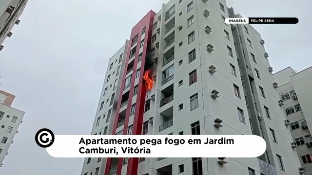Apartamento pega fogo em Jardim Camburi, Vitória