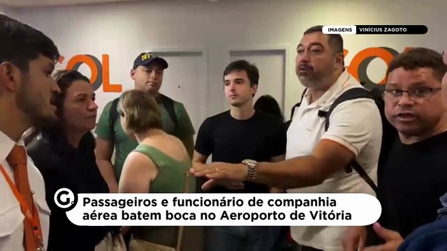 Passageiros e funcionário de companhia aérea batem boca no Aeroporto de Vitória