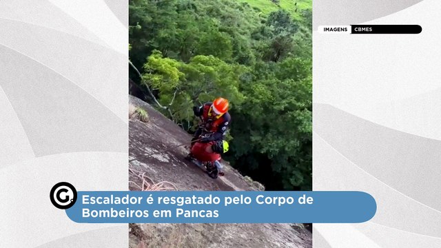 Escalador é resgatado pelo Corpo de Bombeiros em Pancas
